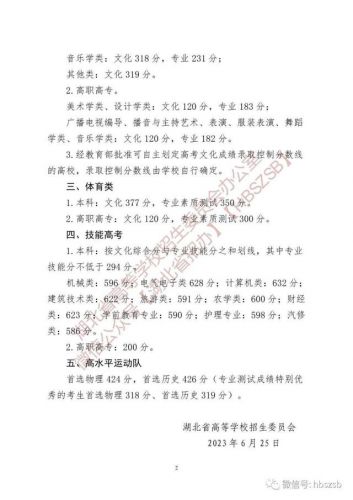 湖北高考分数线什么时候出来公布(2023湖北高考分数线什么时候出来)-第2张图片-