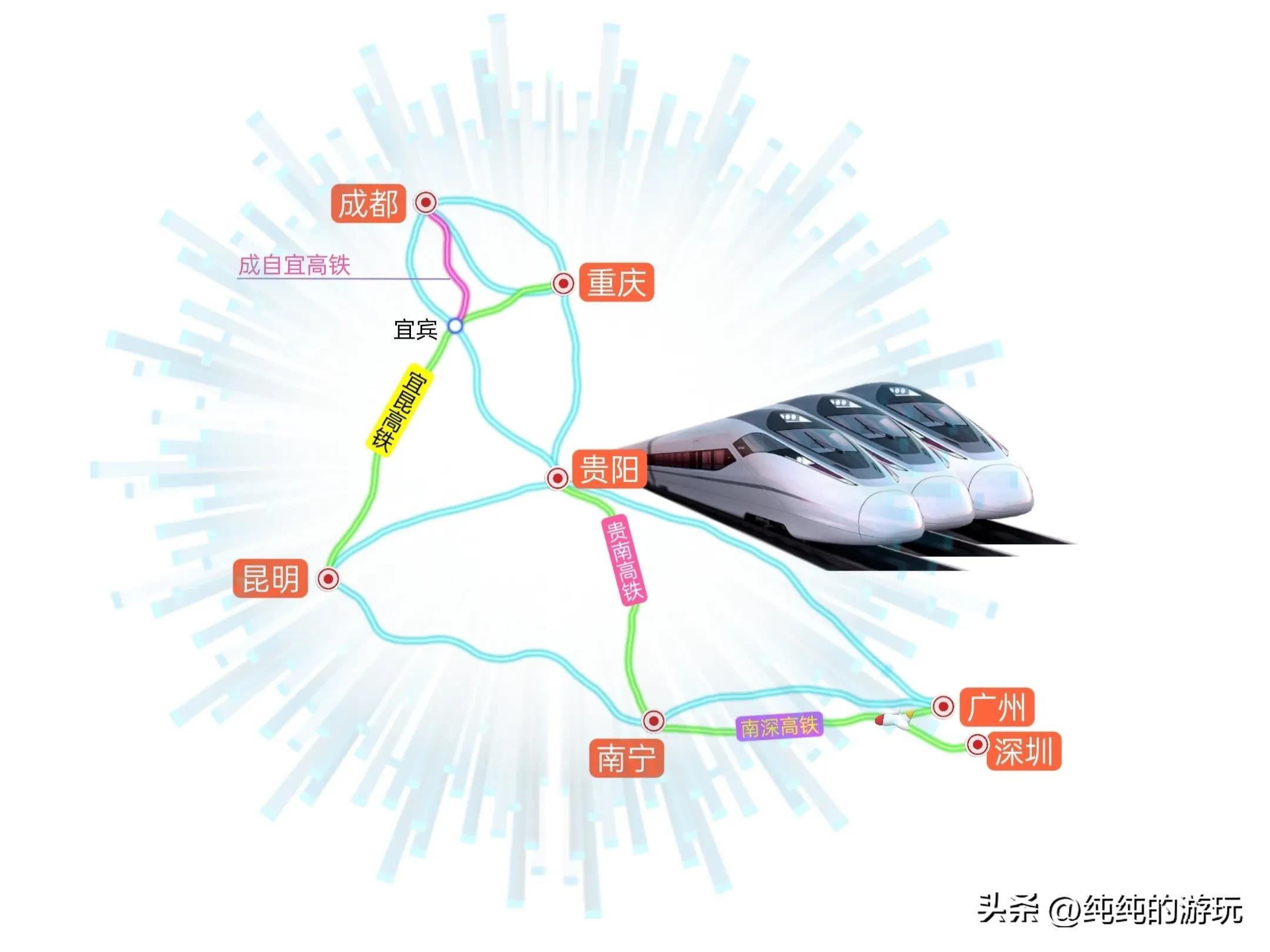 2023年已经开始铺轨的5条高铁和一条新增的高速铁路