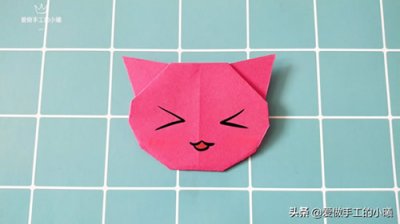 ​小猫手工折纸简单易学