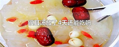 ​银耳汤放了4天还能吃吗为什么会有泡沫 银耳汤放了四天还能吃吗