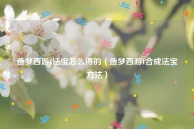 ​造梦西游1法宝怎么得的（造梦西游1合成法宝方法）