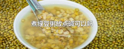 ​绿豆大米粥能放碱吗 绿豆和食用碱能否一起做米粥