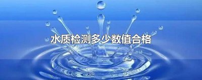 ​检测水一般多少才合格 如何检测水质是否合格