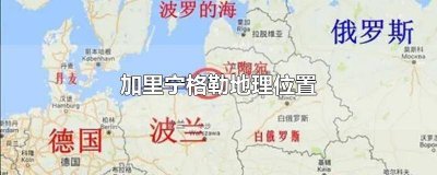 ​加里宁格勒地理位置重要性 加里宁格勒地理位置和领土面积是多少?