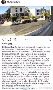 ​吴彦祖车辆遭破窗抢劫 在ins上传两段视频称自己的车窗遭歹徒打破