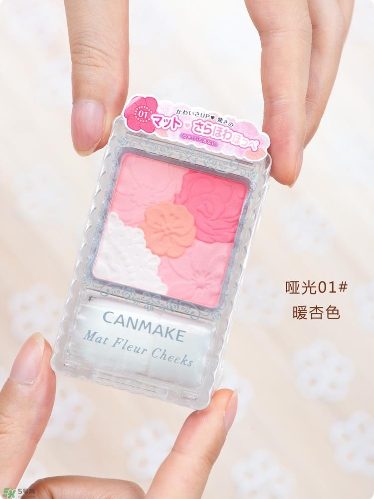 canmake花瓣腮红哪个颜色好看?