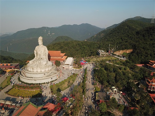 东莞：樟木头观音山，世界上最大的白玉观音像在这里你去过吗