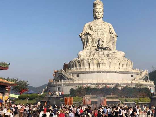 东莞：樟木头观音山，世界上最大的白玉观音像在这里你去过吗