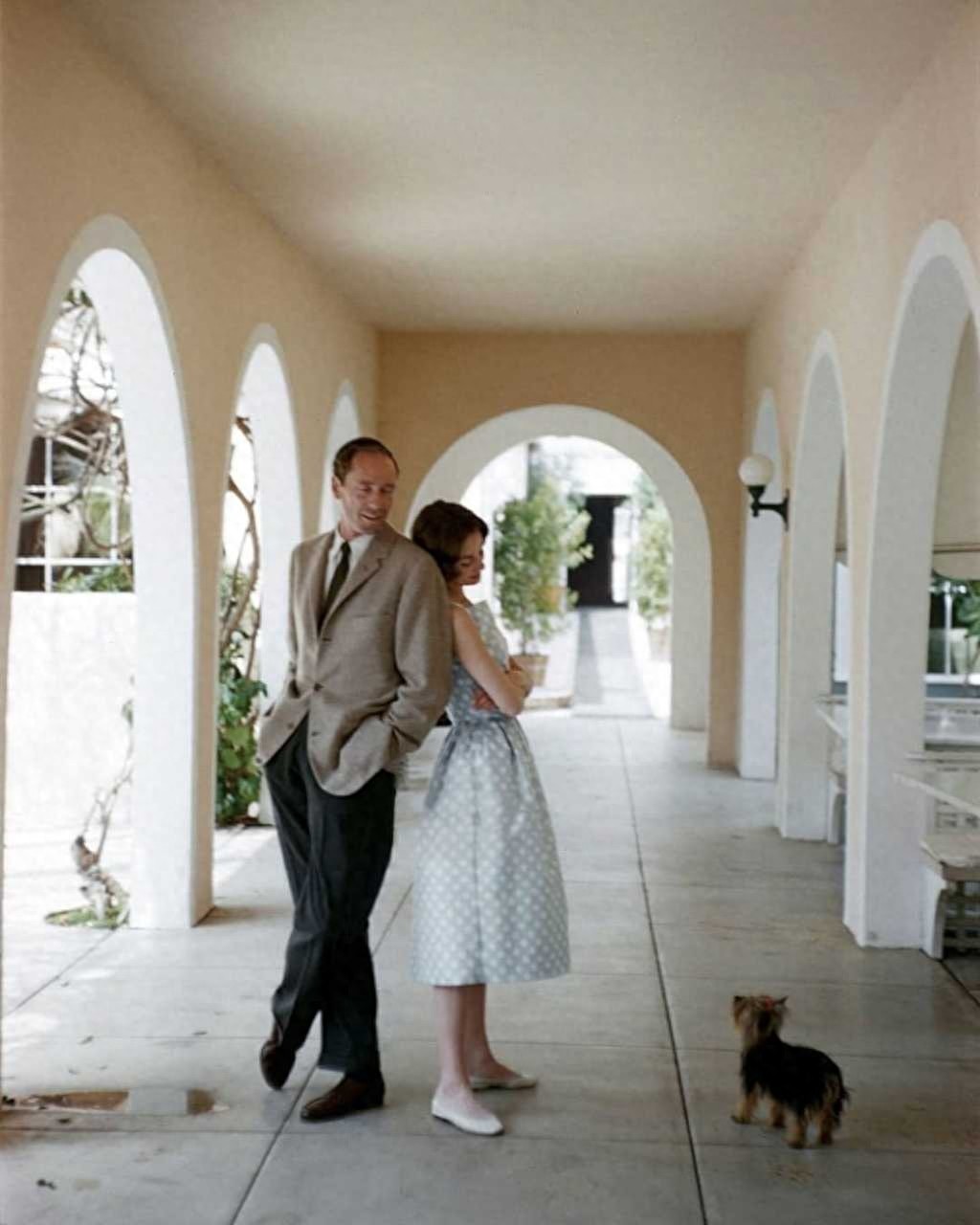 娱乐老照片:奥黛丽赫本与丈夫梅尔费勒