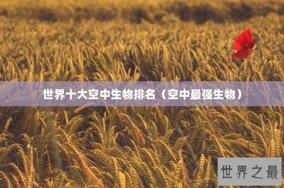 ​世界十大空中生物排名（空中最强生物）