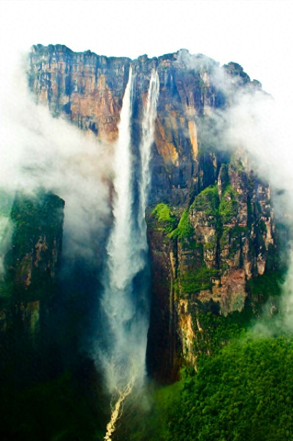 比黄果树瀑布（78米）还高900米的安赫尔瀑布  世界最高