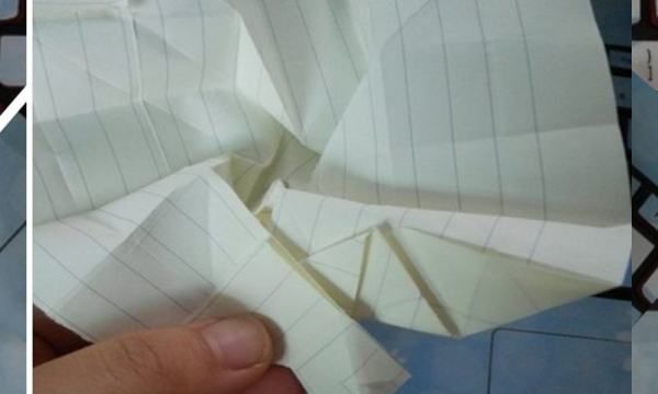 花的折法步骤,手工折纸教程怎样折枪图15