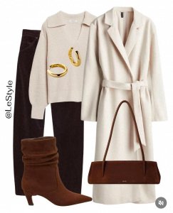 ​白色大衣的6套搭配，把优雅感变成人日常，穿衣洋气感信手拈来