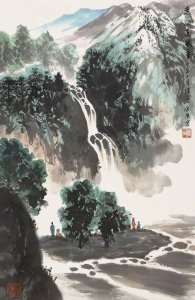 ​傅二石的山水画十分洒脱大气